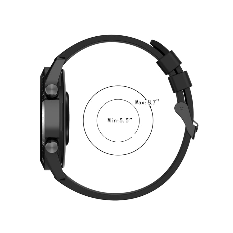 For Huawei Watch Buds 22mm Silicone Black Buckle Watch Band(Mint Green)
