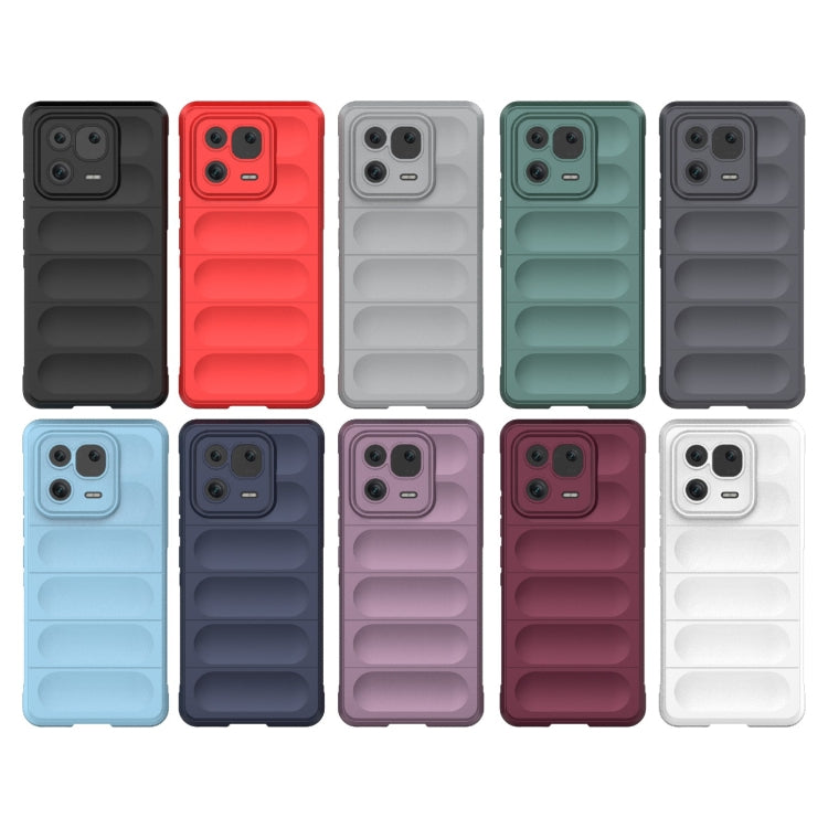 For Xiaomi 13 Pro 5G Magic Shield TPU + Flannel Phone Case(Grey)