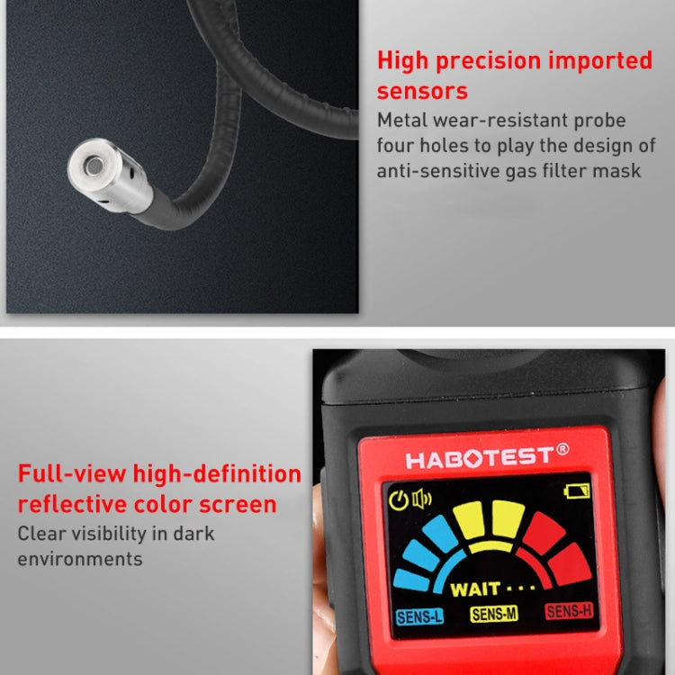 HABOTEST HT601A Combustible Gas Detector Thousand Battery Model without Numerical Display