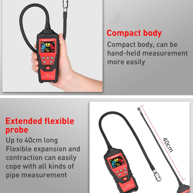HABOTEST HT601A Combustible Gas Detector Thousand Battery Model without Numerical Display
