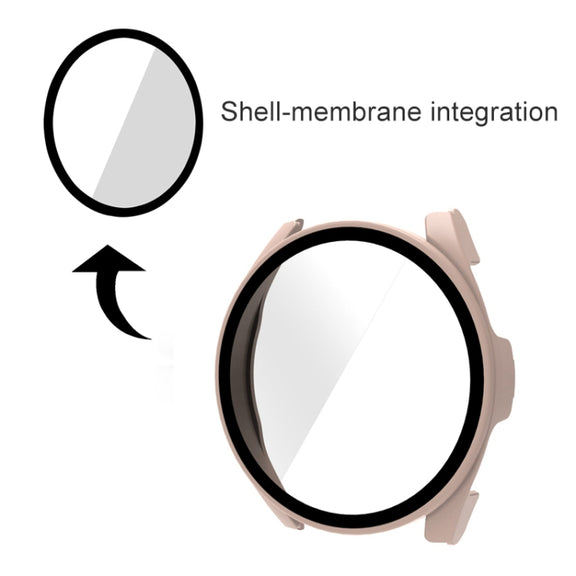 For Xiaomi Watch S2 42mm PC + 9H Tempered Glass Integrated Protective Watch Case(Black)