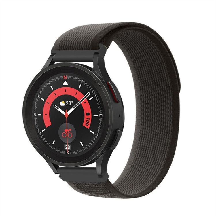 For  Garmin Venu 2 Plus / Sq 2 Loop Nylon Watch Band(Black Grey)