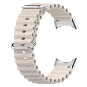 For Google Pixel Watch Ocean Silicone Watch Band(Starlight Color)