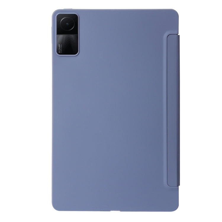 For Xiaomi Redmi Pad 10.6 Deformation Silicone Leather Tablet Case(Lavender)