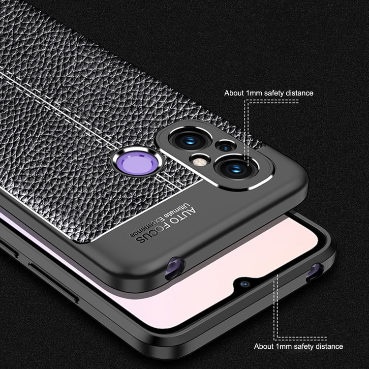 For Xiaomi Redmi 12C Litchi Texture Shockproof TPU Phone Case(Black)