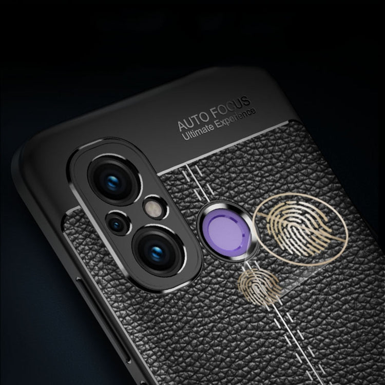 For Xiaomi Redmi 12C Litchi Texture Shockproof TPU Phone Case(Black)