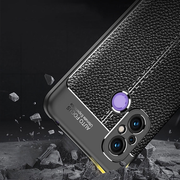 For Xiaomi Redmi 12C Litchi Texture Shockproof TPU Phone Case(Black)
