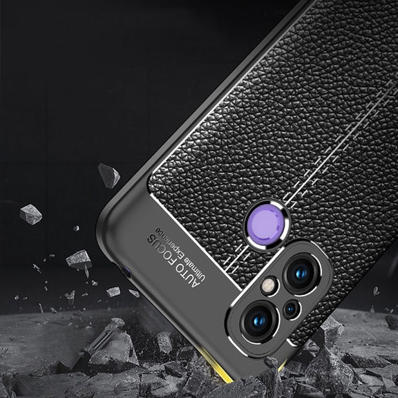 For Xiaomi Redmi 12C Litchi Texture Shockproof TPU Phone Case(Black)