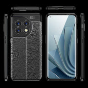 For OnePlus 11 5G Litchi Texture Shockproof TPU Phone Case(Black)