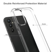 For Samsung Galaxy A34 5G Shockproof Scratchproof TPU + Acrylic Phone Case(Transparent)