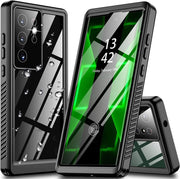 For Samsung Galaxy S23 Ultra 5G RedPepper 360 Full Body Life Water-resistant Phone Case(Black)