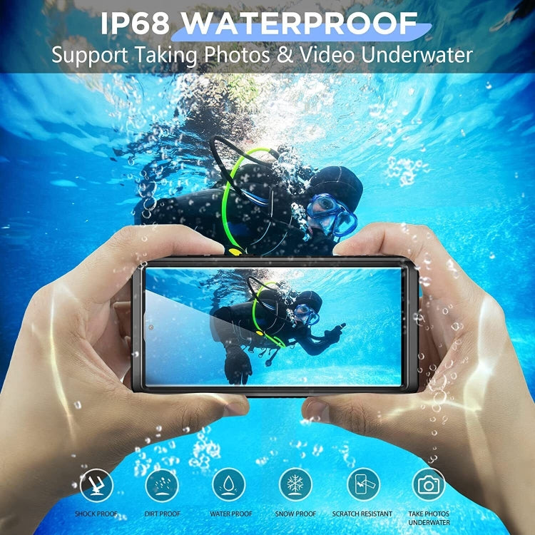 For Samsung Galaxy S23 Ultra 5G RedPepper 360 Full Body Life Water-resistant Phone Case(Black)