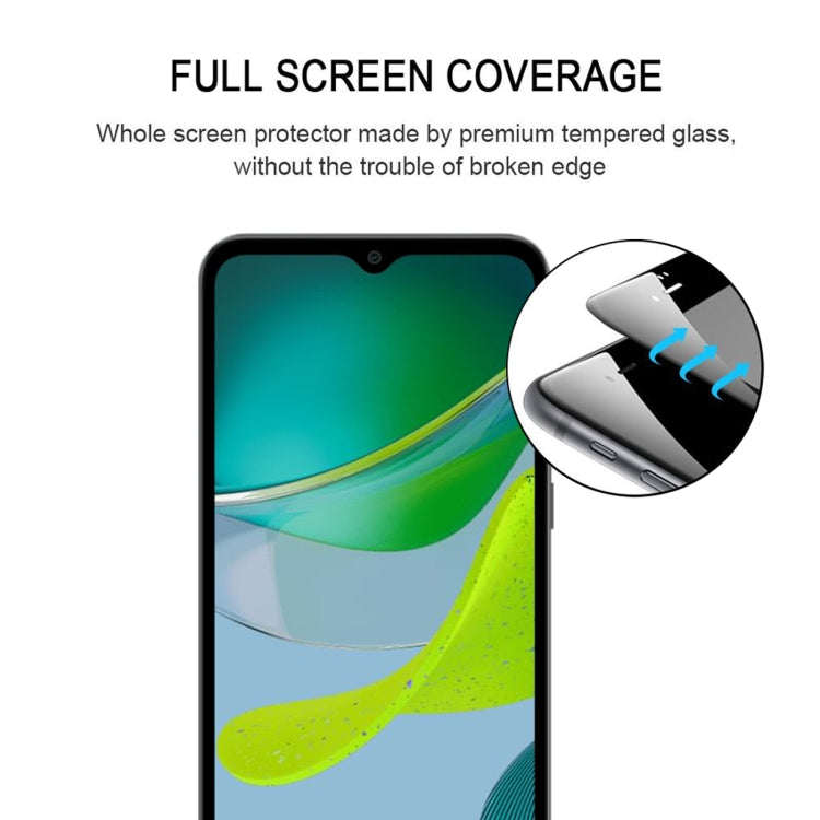 For Motorola Moto E13 25pcs Full Glue Full Screen Tempered Glass Film