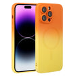For iPhone 14 Pro Max Liquid TPU Silicone Gradient MagSafe Phone Case(Orange Yellow) - iPhone 14 Pro Max Cases by PMC TechLife | Online Shopping South Africa | PMC TechLife