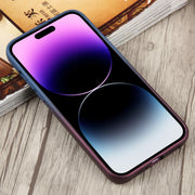 For iPhone 14 Pro Max Liquid TPU Silicone Gradient MagSafe Phone Case(Blue Purple)