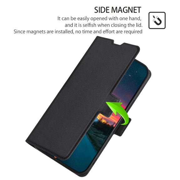 For Google Pixel 7a Ultra-thin Voltage Side Buckle Leather Phone Case(Black)