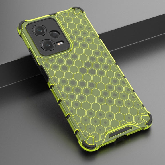For Xiaomi Poco X5 Shockproof Honeycomb PC + TPU Phone Case(Green)
