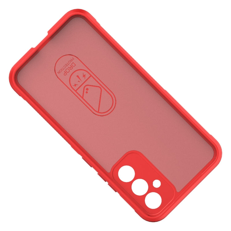 For Samsung Galaxy A34 5G Magic Shield TPU + Flannel Phone Case(Red)