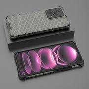 For Xiaomi Poco X5 Pro Shockproof Honeycomb PC + TPU Phone Case(Black)