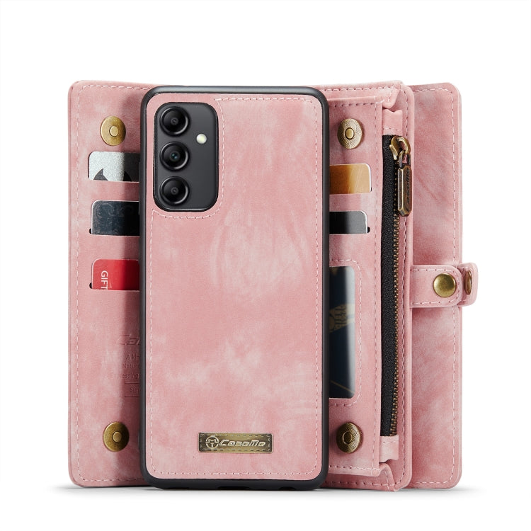 For Samsung Galaxy A14 5G CaseMe 008 Detachable Multifunctional Leather Phone Case(Pink)