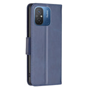 For Xiaomi Redmi 12C Lambskin Texture Leather Phone Case(Blue)