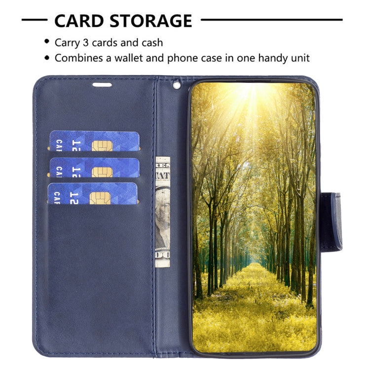 For Xiaomi Redmi 12C Lambskin Texture Leather Phone Case(Blue)