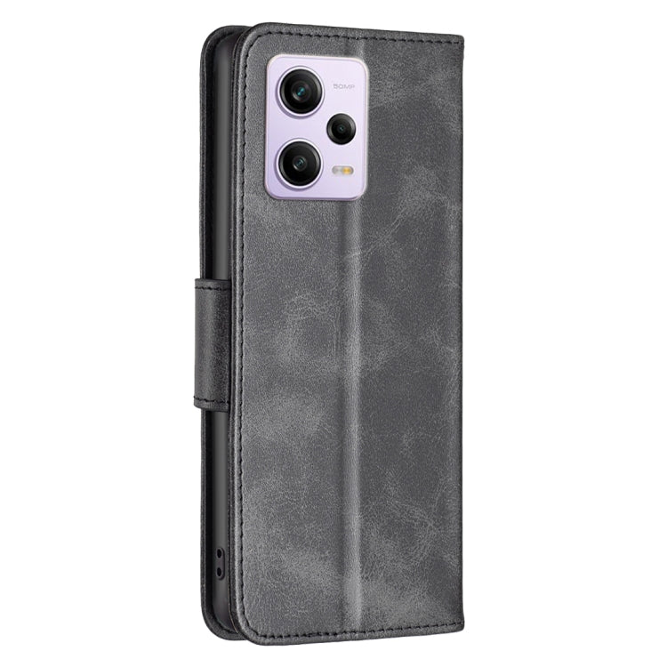 For Xiaomi Redmi Note 12 Pro 5G Global Lambskin Texture Leather Phone Case(Black)