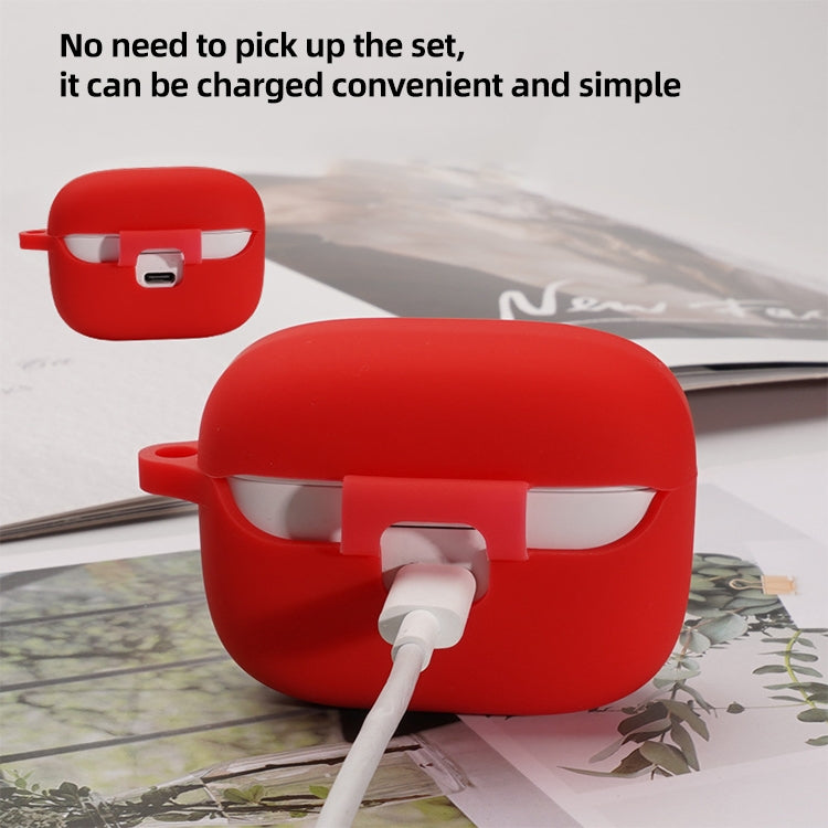 For JBL T230NC TWS Wireless Earphone Silicone Protective Case(Dark Green)