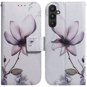 For Samsung Galaxy A54 5G Coloured Drawing Flip Leather Phone Case(Magnolia)