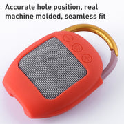 For JBL Clip 4 Wireless Bluetooth Speaker Silicone Protective Case(Black)