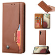 For Samsung Galaxy A34 5G Knead Skin Texture Flip Leather Phone Case(Brown) - free shipping - PMC TechLife - Order now!