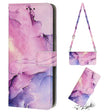 For Xiaomi 13 Crossbody Painted Marble Pattern Leather Phone Case(Purple) - free shipping - PMC TechLife - Order now!