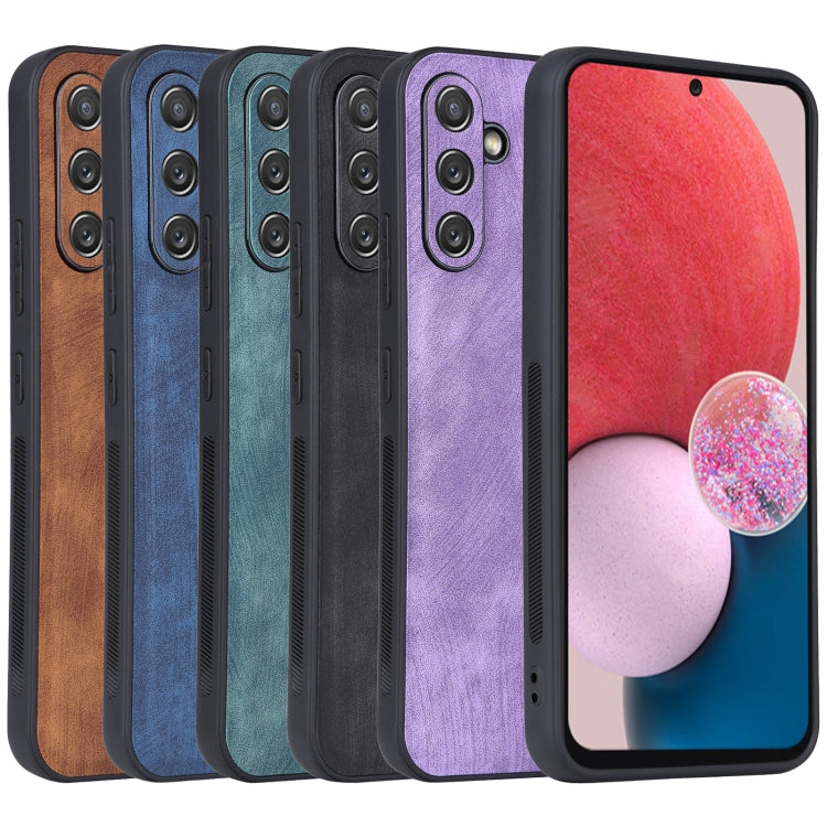 For Samsung Galaxy A54 5G AZNS 3D Embossed Skin Feel Phone Case(Purple)