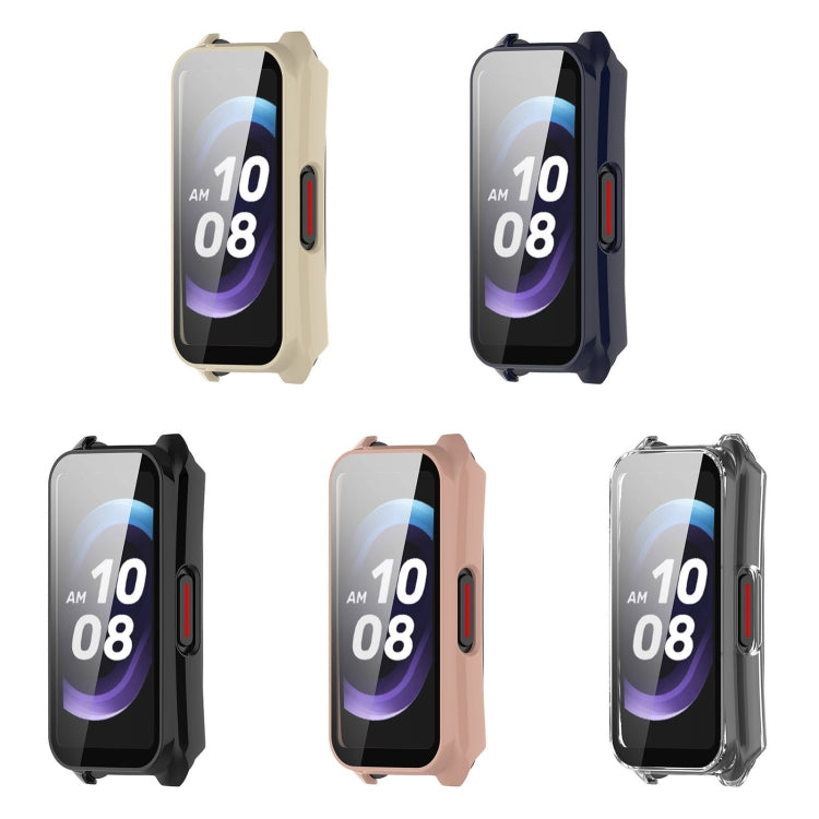 For Keep Band B5 / Band B4 PC + Tempered Film Integrated Watch Protective Case(Pink)