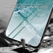 For Xiaomi Redmi 12C Marble Pattern Glass Phone Case(Water Waves)