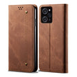 For Xiaomi Poco X5 Pro 5G / Redmi Note 12 Pro Speed Denim Texture Leather Phone Case(Brown) - free shipping - PMC TechLife - Order now!