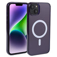 For iPhone 14 Plus GEBEI MagSafe Magnetic Transparent Phone Case (Purple) - iPhone 14 Plus Cases by GEBEI | Online Shopping South Africa | PMC TechLife | Buy Now Pay Later Mobicred