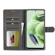 For Xiaomi Redmi Note 12 Pro+ LC.IMEEKE Calf Texture Horizontal Flip Leather Case(Grey)