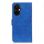 For OnePlus Nord CE 3 Lite Magnetic Crocodile Texture Leather Phone Case(Blue)