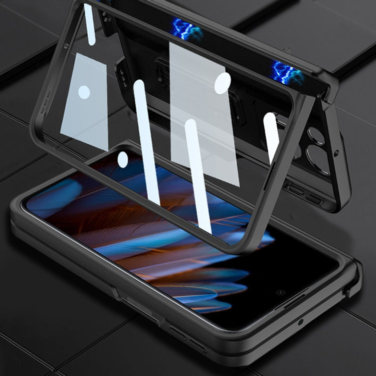 For OPPO Find N2 GKK Fold Magnetic Hinge Full Coverage Phone Case(Silver)
