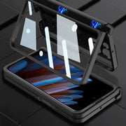 For OPPO Find N2 GKK Fold Magnetic Hinge Full Coverage Phone Case(Silver)