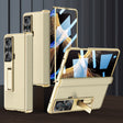For Honor Magic VS GKK Magnetic Hinge Flip Leather Phone Case with Holder(Gold) - Honor Cases by GKK | Online Shopping South Africa | PMC TechLife | Buy Now Pay Later Mobicred