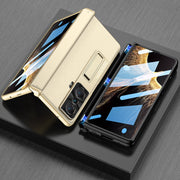 For Honor Magic VS GKK Magnetic Hinge Flip Leather Phone Case with Holder(Orange)