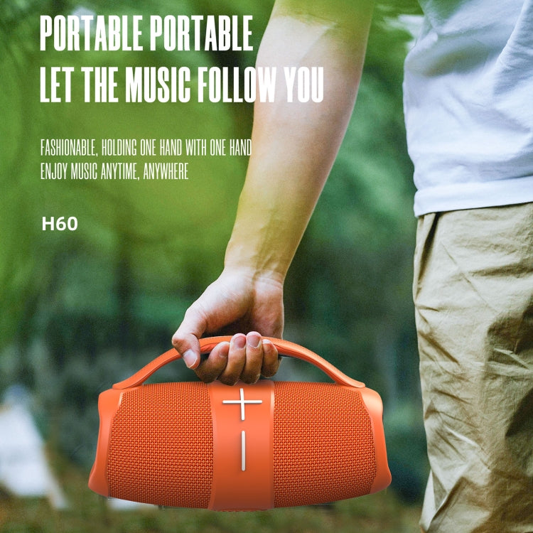 HOPESTAR H60 20W Outdoor Portable Water-resistant Wireless Bluetooth Speaker(Grey)