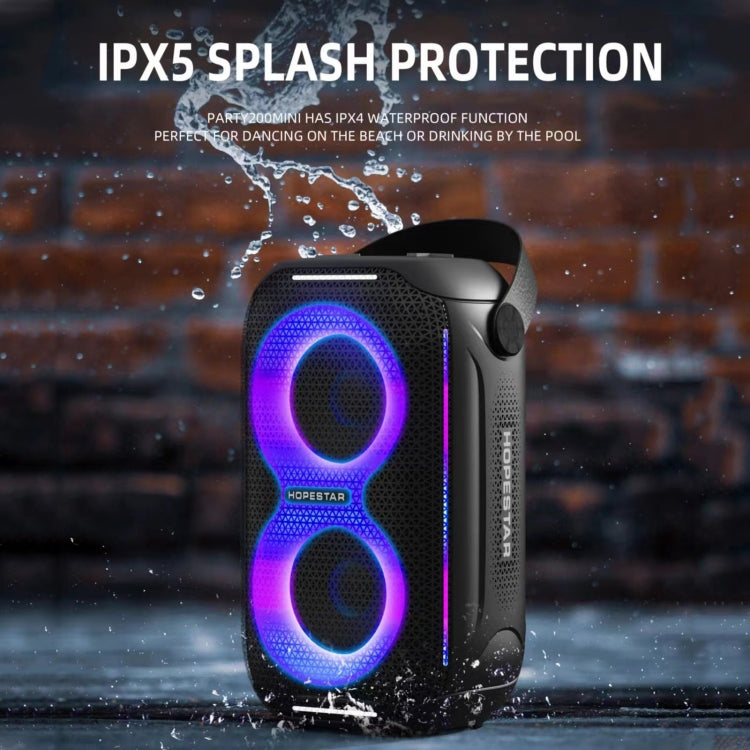 HOPESTAR Party200 mini Portable Tone Pulse RGB Light Bluetooth Speaker(Grey)