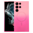 For Samsung Galaxy S22 Ultra 5G Liquid TPU Silicone Gradient MagSafe Phone Case(Pink Red) - free shipping - PMC TechLife - Order now!