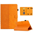 For 8.0 inch Universal Tablet Rhombus Embossed Leather Case(Khaki) - free shipping - PMC TechLife - Order now!
