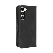 For Samsung Galaxy S23 5G Skin Feel Calf Texture Card Slots Leather Phone Case(Black)