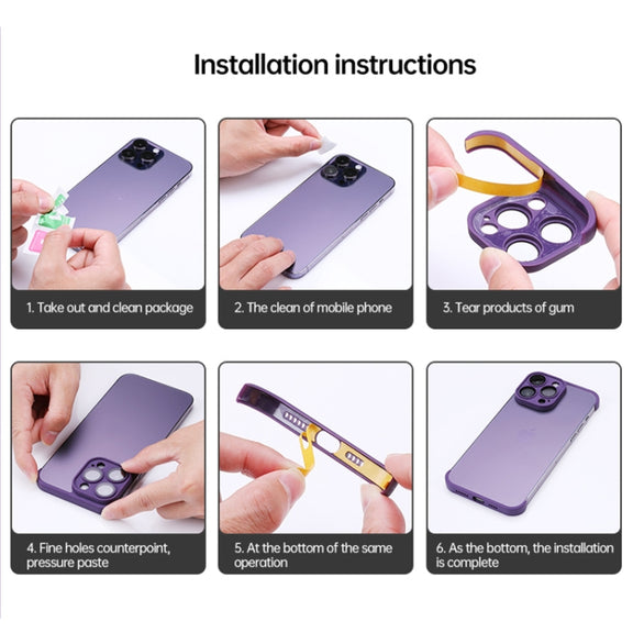 For iPhone 14 Pro Four Corners + Camera TPU Phone Protective Frame(Blue)