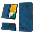 For Samsung Galaxy A13 5G /A04 4G/A04e Skin-feel Embossed Leather Phone Case(Blue) - free shipping - PMC TechLife - Order now!
